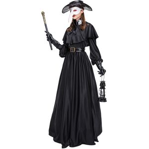 Unbranded (M) Chic Womens Plague Doctor Costume Featuring Long Beak Mask For Themed Partie Unbranded (M) Chic Womens Plague Doctor Costume Featuring Long Beak Mask For Themed Partie