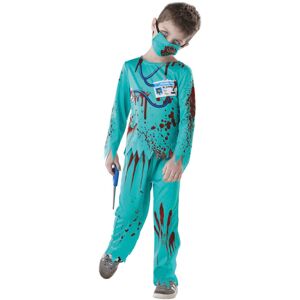 (3-4 Years, Red/Blue) Rubies Childrens/Kids Zombie Doctor Halloween Costume (3-4 Years, Red/Blue) Rubies Childrens/Kids Zombie Doctor Halloween Costume
