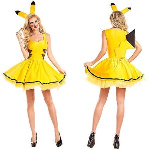 Unbranded (XL) Womens Costume Halloween Yellow Dress Fancy Cartoon Cosplay Costume High Qu Unbranded (XL) Womens Costume Halloween Yellow Dress Fancy Cartoon Cosplay Costume High Qu