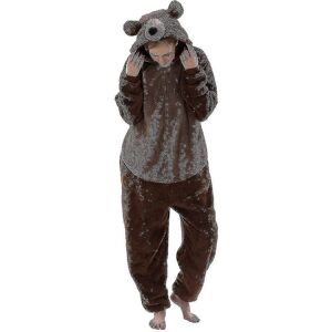 Unbranded (Brown, 4-5t) Snug Fit Unisex Adult Onesie Pajamas Animal One Piece Halloween Co Unbranded (Brown, 4-5t) Snug Fit Unisex Adult Onesie Pajamas Animal One Piece Halloween Co