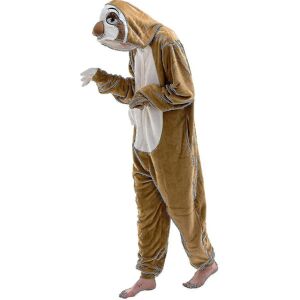 Unbranded (Lightning sloth, 13-14 years) Snug Fit Unisex Adult Onesie Pajamas Animal One P Unbranded (Lightning sloth, 13-14 years) Snug Fit Unisex Adult Onesie Pajamas Animal One P
