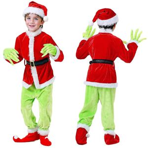 Unbranded (4-5Years) 4-12 Years Kids Boys Girls Christmas The Grinch Costume Cosplay Party Unbranded (4-5Years) 4-12 Years Kids Boys Girls Christmas The Grinch Costume Cosplay Party