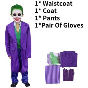 Unbranded (S Height 110) The Dark Knight Joker Kids Cosplay Costume Comics Role Play Hallo Unbranded (S Height 110) The Dark Knight Joker Kids Cosplay Costume Comics Role Play Hallo