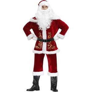 Unbranded (XXXL) Plus Size Men Santa Claus Christmas Costume Set Printed Santa Suit for Ho Unbranded (XXXL) Plus Size Men Santa Claus Christmas Costume Set Printed Santa Suit for Ho