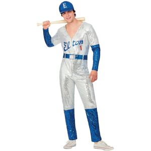 Smiffys Elton John Deluxe Sequin Baseball Costume - 42/44" chest Smiffys Elton John Deluxe Sequin Baseball Costume - 42/44" chest