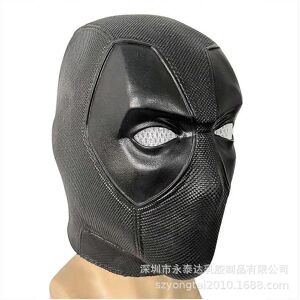 Unbranded (Deadpool in latex black) New Deadpool hood knitted mask cosplay latex Halloween Unbranded (Deadpool in latex black) New Deadpool hood knitted mask cosplay latex Halloween