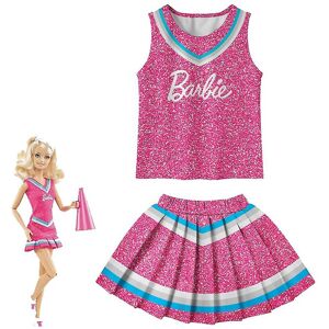 Unbranded (Rose Red, 5-6 Years) Halloween Barbie Cheerleader Cosplay Costume Kids Girls Ta Unbranded (Rose Red, 5-6 Years) Halloween Barbie Cheerleader Cosplay Costume Kids Girls Ta