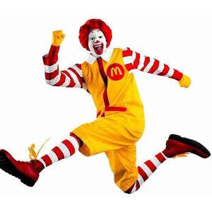 HIIGYL (M, One size) Ronald Mcdonald The Clown Red Yellow Fancy Dress Adults Costumes M HIIGYL (M, One size) Ronald Mcdonald The Clown Red Yellow Fancy Dress Adults Costumes M