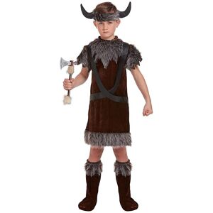 Henbrandt Viking Boy Fancy Dress Costume with Horned Headpiece - Tunic, Belt, Arm Guards ( Henbrandt Viking Boy Fancy Dress Costume with Horned Headpiece - Tunic, Belt, Arm Guards (