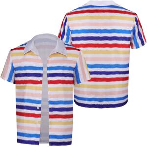 Unbranded (Shirt, 2XL) Barbie Ken Film Cosplay Costume Suit Shirt Party Halloween Outfit F Unbranded (Shirt, 2XL) Barbie Ken Film Cosplay Costume Suit Shirt Party Halloween Outfit F