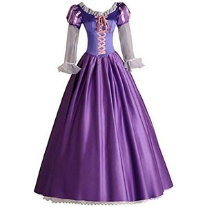 Unbranded (M) Adult Fancy Rapunzel Women Dress Cosplay Costume Princess Tangled Purple Out Unbranded (M) Adult Fancy Rapunzel Women Dress Cosplay Costume Princess Tangled Purple Out