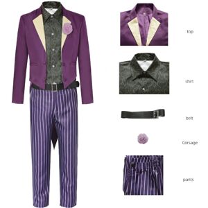 Unbranded (XS) 11 Kombat Mortal Joker Cosplay Costume Full Suit For Adult Outfit Set Hallo Unbranded (XS) 11 Kombat Mortal Joker Cosplay Costume Full Suit For Adult Outfit Set Hallo
