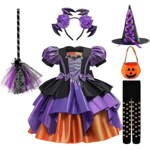 Unbranded (100CM) Halloween 2-10 Years Baby Girl Party Witch Dress Christmas Princess Dres Unbranded (100CM) Halloween 2-10 Years Baby Girl Party Witch Dress Christmas Princess Dres