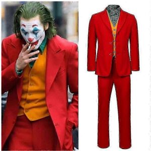 Unbranded (S, With wig) Movie Joker Cosplay Costume Arthur Fleck Full Set Halloween Fancy Unbranded (S, With wig) Movie Joker Cosplay Costume Arthur Fleck Full Set Halloween Fancy