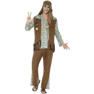 Smiffys Mens 60s Hippie Costume Set Smiffys Mens 60s Hippie Costume Set
