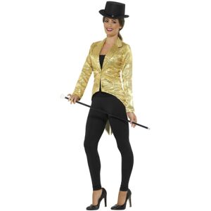 (L, Gold) Smiffys Womens/Ladies Sequins Costume Tailcoat (L, Gold) Smiffys Womens/Ladies Sequins Costume Tailcoat