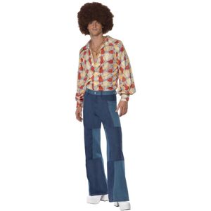 (L R, Multicoloured) Smiffys Mens 70s Retro Costume Set (L R, Multicoloured) Smiffys Mens 70s Retro Costume Set
