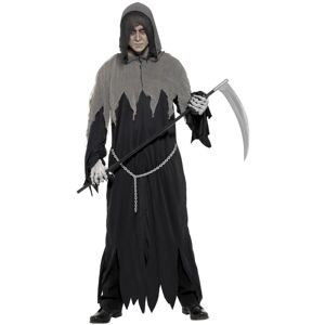 (M, Black/Grey) Smiffys Unisex Adult Grim Reaper Costume Set (M, Black/Grey) Smiffys Unisex Adult Grim Reaper Costume Set