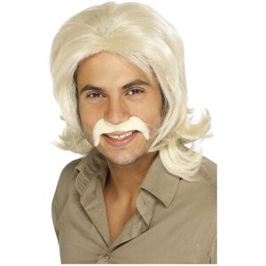(One Size, Blonde) Smiffys Mens 70s Retro Wig (One Size, Blonde) Smiffys Mens 70s Retro Wig