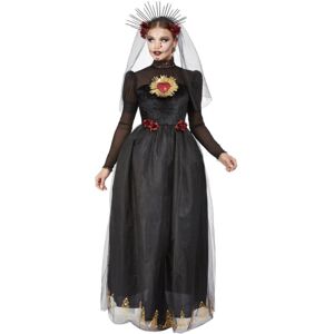 (L, Black) Smiffys Womens/Ladies Deluxe Bride Sacred Heart Day Of The Dead Costu (L, Black) Smiffys Womens/Ladies Deluxe Bride Sacred Heart Day Of The Dead Costu