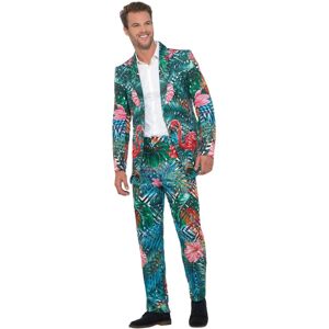(L, Multicoloured) Smiffys Mens Hawaiian Tropical Flamingo Costume Suit (L, Multicoloured) Smiffys Mens Hawaiian Tropical Flamingo Costume Suit