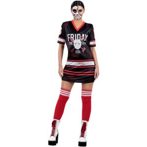(M, Black/Red/White) Smiffys Womens/Ladies Friday The 13th Costume Dress (M, Black/Red/White) Smiffys Womens/Ladies Friday The 13th Costume Dress