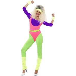(M, Multicoloured) Smiffys Womens/Ladies 80s Work Out Contrast Costume Set (M, Multicoloured) Smiffys Womens/Ladies 80s Work Out Contrast Costume Set