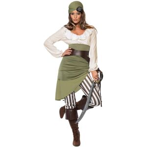 (L, Green/White) Smiffys Womens/Ladies Shipmate Sweetie Costume Set (L, Green/White) Smiffys Womens/Ladies Shipmate Sweetie Costume Set