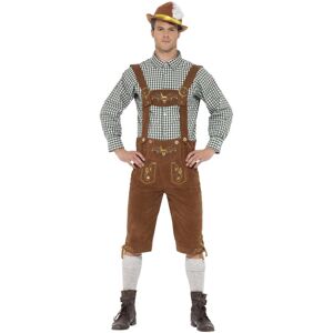 (L, Brown/Black/White) Smiffys Mens Deluxe Traditional Hans Bavarian Costume Set (L, Brown/Black/White) Smiffys Mens Deluxe Traditional Hans Bavarian Costume Set