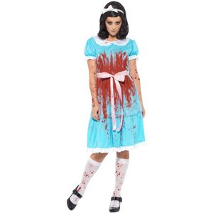 (S, Blue/Red/White) Smiffys Womens/Ladies Murderous Twin Bloody Costume Set (S, Blue/Red/White) Smiffys Womens/Ladies Murderous Twin Bloody Costume Set