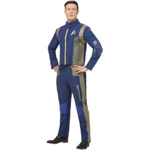 (M, Blue/Gold) Star Trek: Discovery Mens Command Uniform Costume Set (M, Blue/Gold) Star Trek: Discovery Mens Command Uniform Costume Set