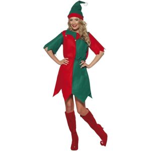 (XL, Red/Green) Smiffys Unisex Adult Elf Christmas Costume (XL, Red/Green) Smiffys Unisex Adult Elf Christmas Costume