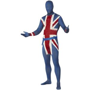 (XL R, Blue/Red/White) Smiffys Mens Union Jack Skin Suit Costume Set (XL R, Blue/Red/White) Smiffys Mens Union Jack Skin Suit Costume Set