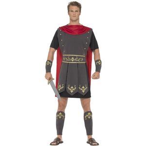 (L, Black/Red/Grey) Smiffys Mens Roman Gladiator Costume Set (L, Black/Red/Grey) Smiffys Mens Roman Gladiator Costume Set