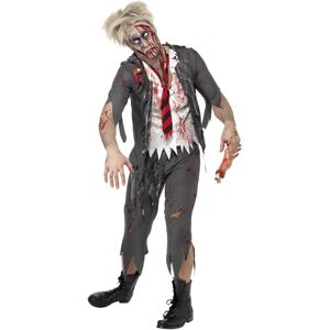 (M, Black/White) Smiffys Mens High School Horror Zombie School Boy Costume (M, Black/White) Smiffys Mens High School Horror Zombie School Boy Costume