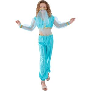 (7-9 Years, Blue) Smiffys Girls Arabian Princess Costume Set (7-9 Years, Blue) Smiffys Girls Arabian Princess Costume Set