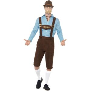 (M, Blue/Brown) Smiffys Mens Beer Fest Costume (M, Blue/Brown) Smiffys Mens Beer Fest Costume