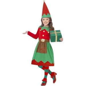 (4-6 Years, Red/Green) Smiffys Girls Santa's Little Helper Elf Christmas Costume (4-6 Years, Red/Green) Smiffys Girls Santa's Little Helper Elf Christmas Costume