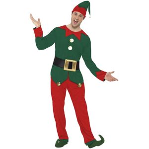 (M, Red/Green) Smiffys Mens Elf Christmas Costume Set (M, Red/Green) Smiffys Mens Elf Christmas Costume Set