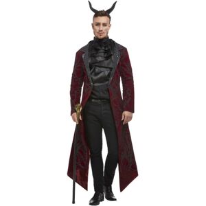 (M, Red/Black) Smiffys Mens Deluxe Devil Costume Set (M, Red/Black) Smiffys Mens Deluxe Devil Costume Set