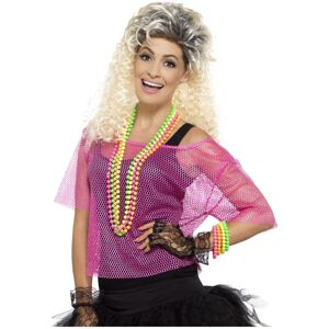 (S-M, Neon Pink) Smiffys Womens/Ladies Fishnet Costume Top (S-M, Neon Pink) Smiffys Womens/Ladies Fishnet Costume Top