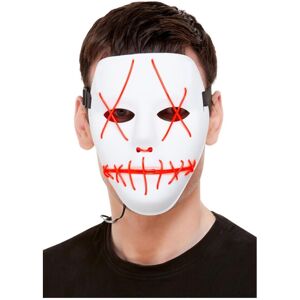 Smiffys Unisex Adult Stitch Face Light Up Mask Smiffys Unisex Adult Stitch Face Light Up Mask