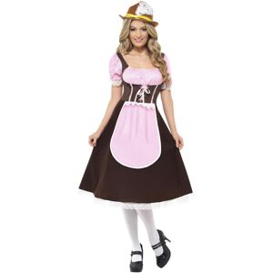 (L, Brown/Pink) Smiffys Womens/Ladies Tavern Long Costume Dress (L, Brown/Pink) Smiffys Womens/Ladies Tavern Long Costume Dress