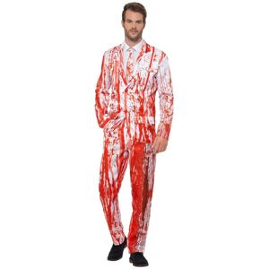 (XL, Red/White) Smiffys Mens Blood Drip Costume Suit (XL, Red/White) Smiffys Mens Blood Drip Costume Suit