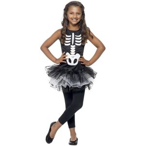 (10-12 Years, Black) Smiffys Girls Skeleton Costume Tutu Dress (10-12 Years, Black) Smiffys Girls Skeleton Costume Tutu Dress