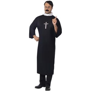 (L, Black) Smiffys Mens Priest Costume Set (L, Black) Smiffys Mens Priest Costume Set