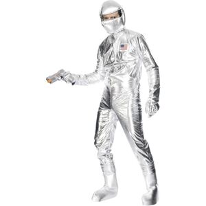 (M, Silver) Smiffys Unisex Adult Spaceman Costume Set (M, Silver) Smiffys Unisex Adult Spaceman Costume Set