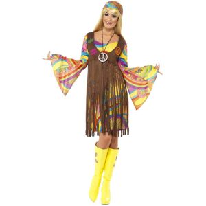 (S, Brown/Yellow) Smiffys Womens/Ladies 60s Groovy Costume Set (S, Brown/Yellow) Smiffys Womens/Ladies 60s Groovy Costume Set