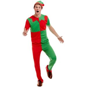 (L, Green/Red) Smiffys Unisex Adult Elf Costume Set (L, Green/Red) Smiffys Unisex Adult Elf Costume Set