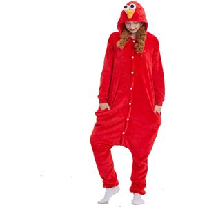Unbranded (Red, S) Street Adult Sesame Elmo Cookie Monster Costume Pajamas Pajamas Sleepwe Unbranded (Red, S) Street Adult Sesame Elmo Cookie Monster Costume Pajamas Pajamas Sleepwe